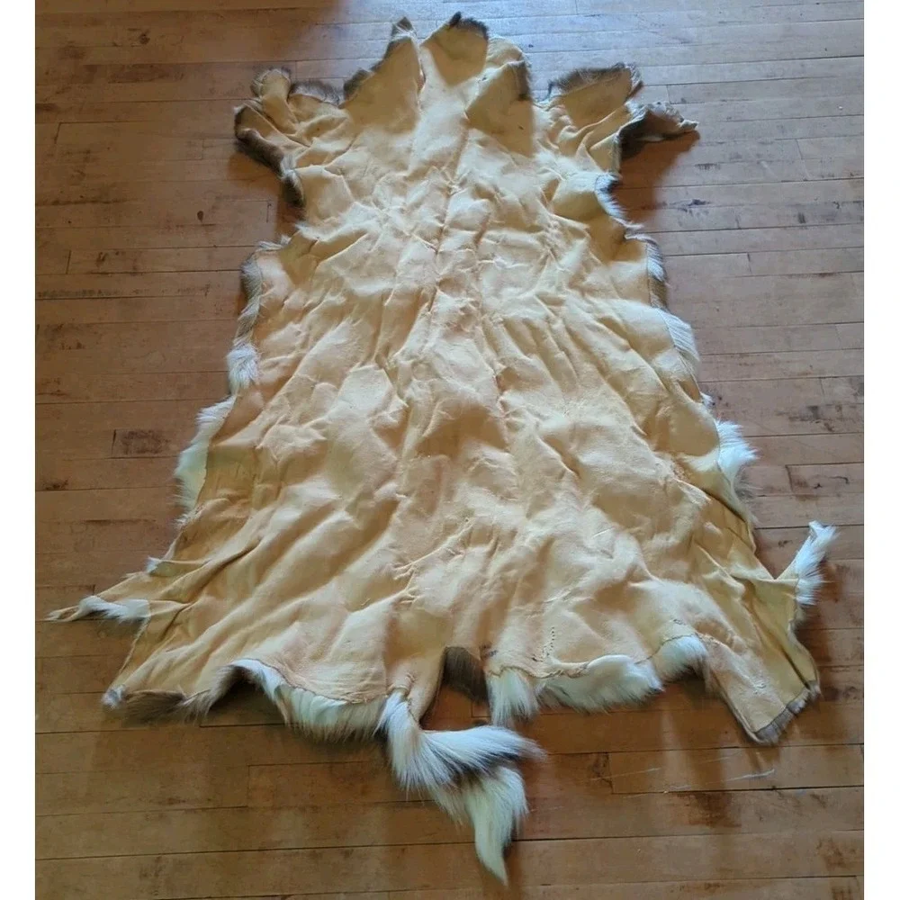 Deerskin Hair On Hide‎ Full Deer Hide Soft Rug Pelt Fur Large Cabin Decor Craft
